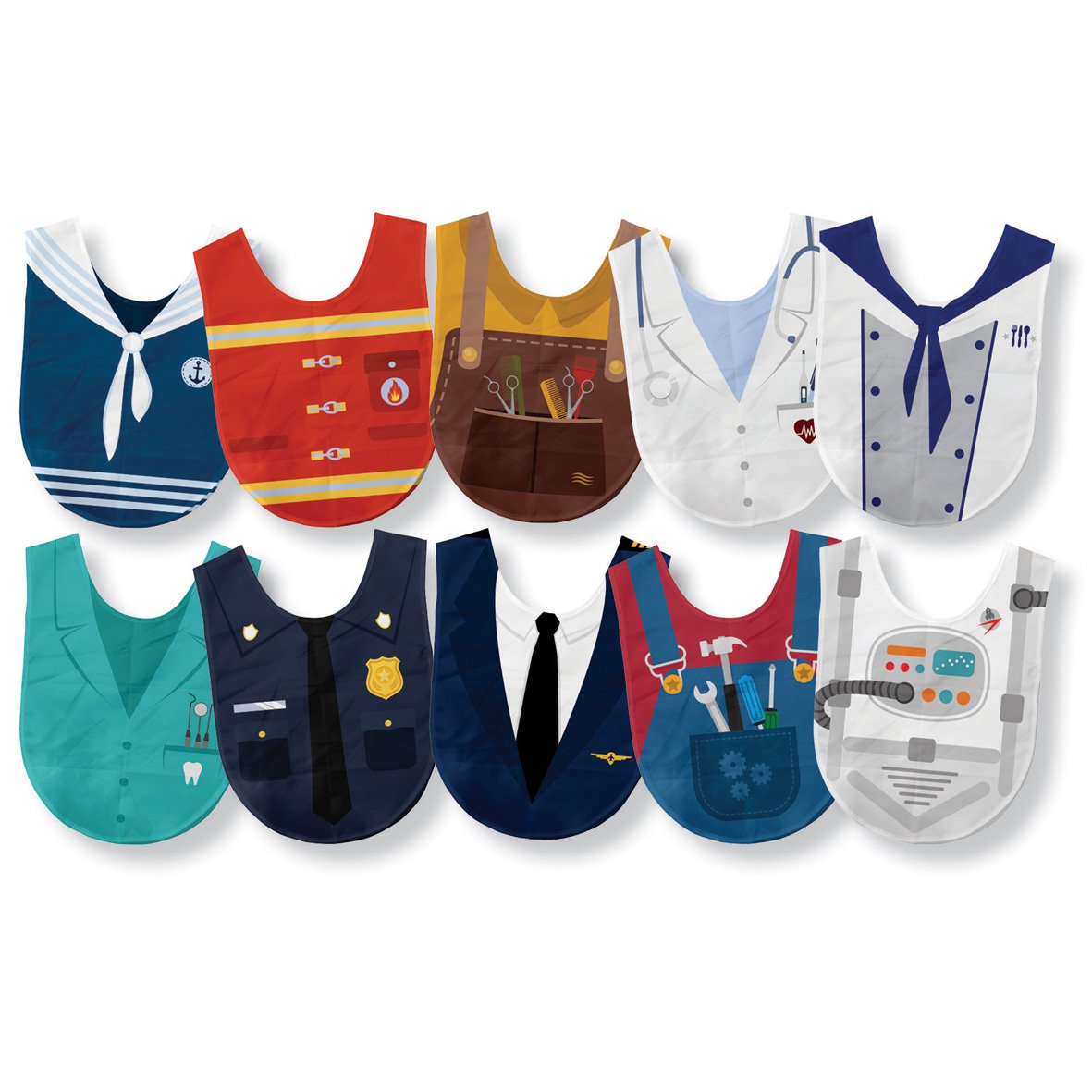 Exercise Control Tabards Occupations Role Play Tabards pk 10