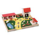 Wooden Farmyard Play Set (with Farm Animals) 