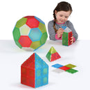 Translucent Solid Magnetic Polydron Essential Shapes Set pk 104