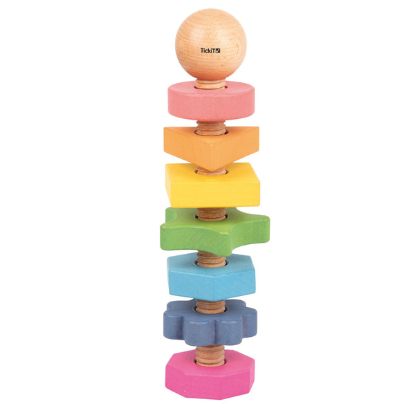 Rainbow Wooden Shape Twister