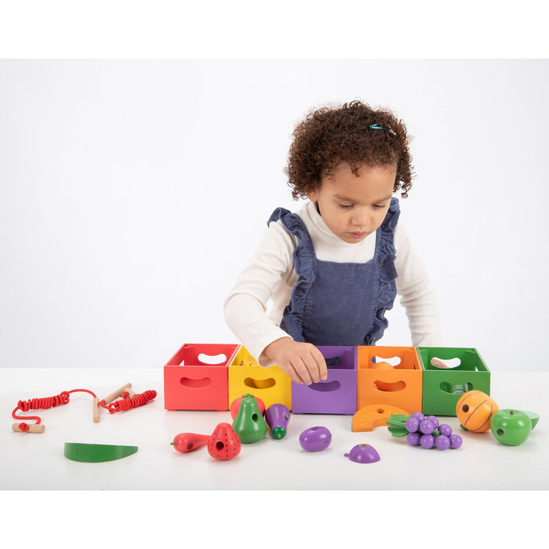 Wooden Sorting Fruit & Vegetable Crates