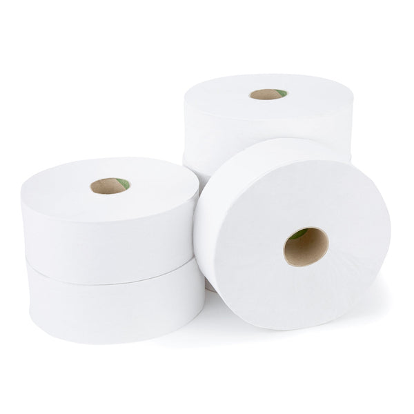 Smartbuy, JUMBO TOILET ROLLS, 2 Ply, 58mm core, Case of 6 Rolls