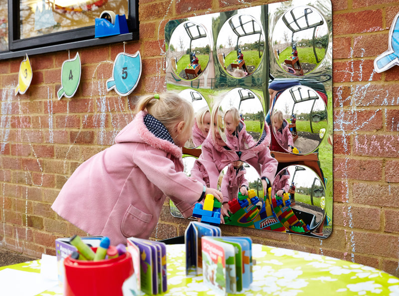 Giant 9 Domed Acrylic Mirror Panel