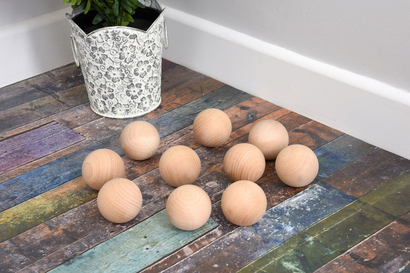 Natural Wooden Balls 60Mm