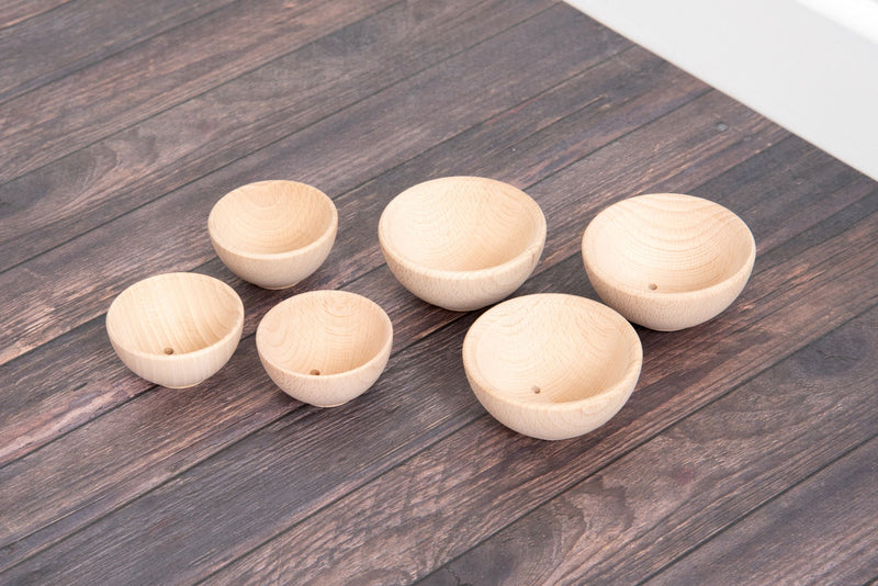 Natural Wooden Bowls 92Mm