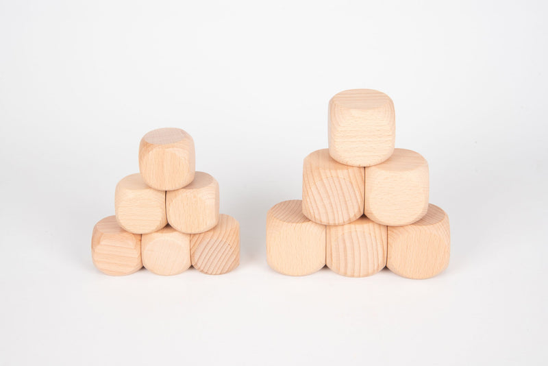 Natural Wooden Cubes 40Mm