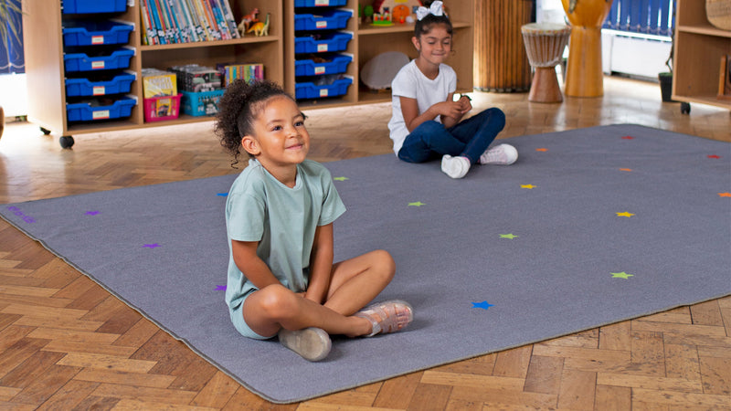 Essentials Rainbow Stars Indoor/Outdoor Carpet