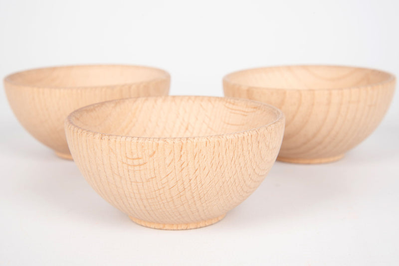 Natural Wooden Bowls 92Mm