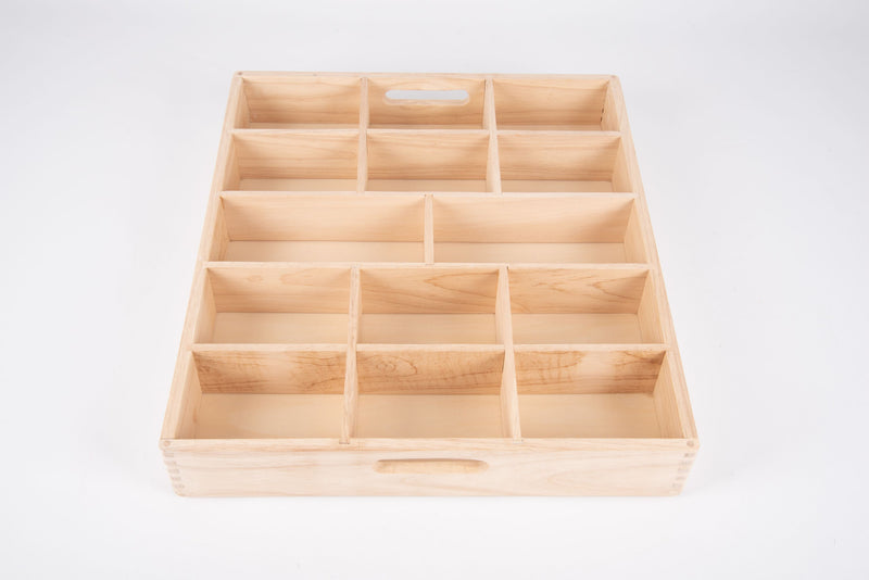 Wooden Sorting Tray - 14 Way