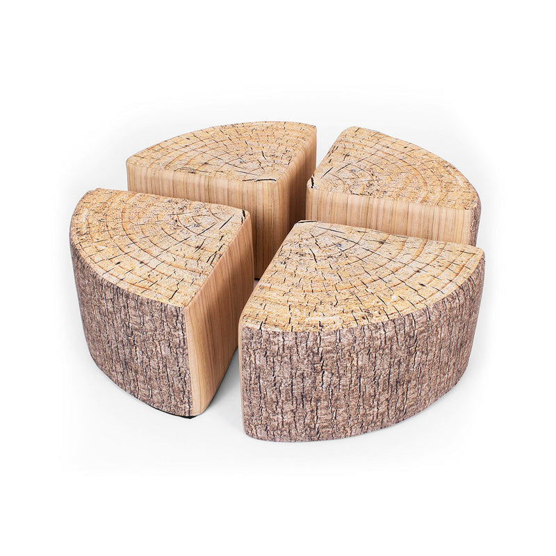 Quarter Footstools Tree Print pk 4