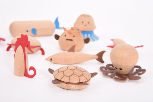 Wooden Sea Creatures