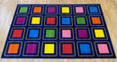 KinderColour™ Squares Placement Carpet