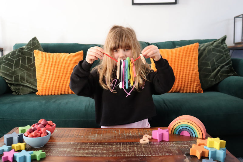 Rainbow Wooden Keys