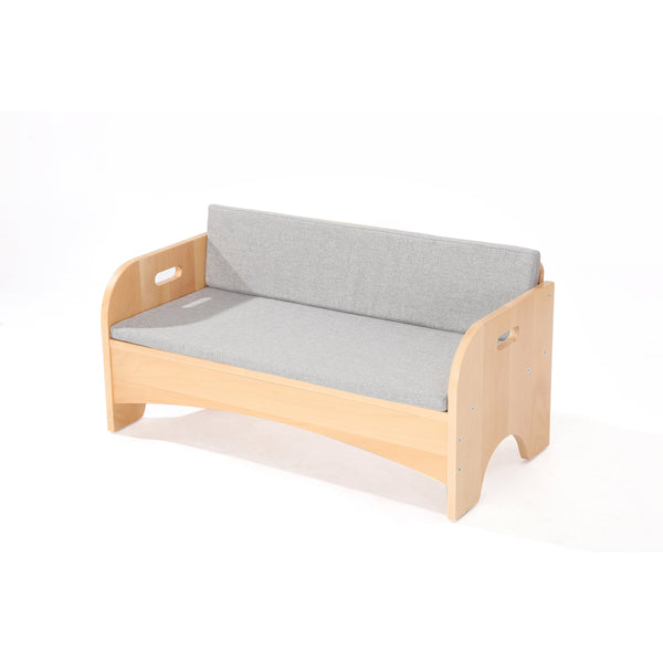 Wooden Reading Sofa with Cushion