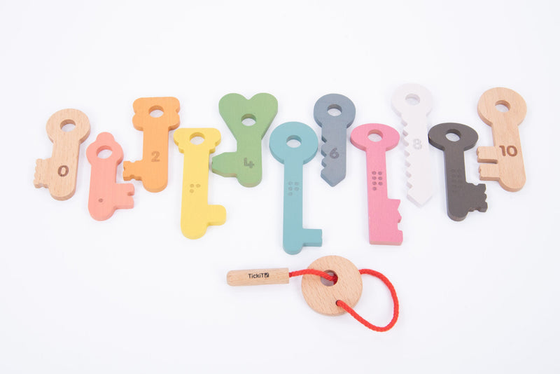 Rainbow Wooden Keys