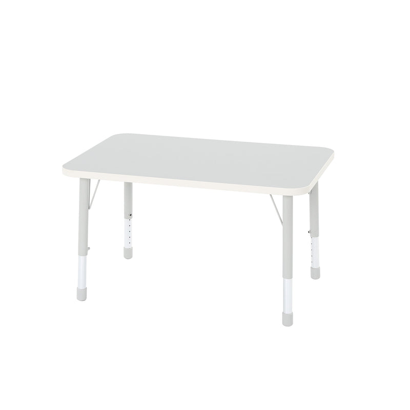 Thrifty Height Adjustable Rectangular Table (Grey)