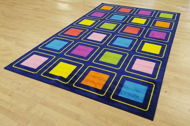KinderColour™ Squares Placement Carpet