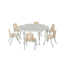 Thrifty Height Adjustable Flower Table (Grey)