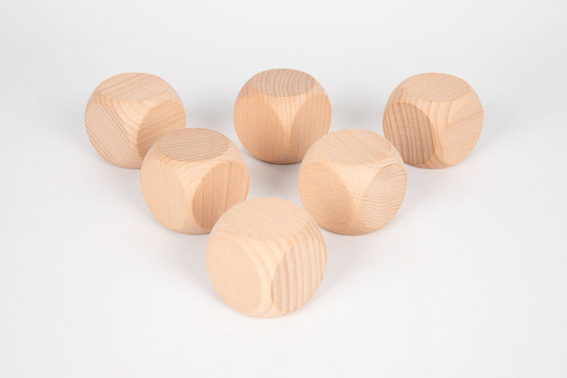 Natural Wooden Cubes 50Mm