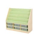 Pastel Book Storage Unit with Trays