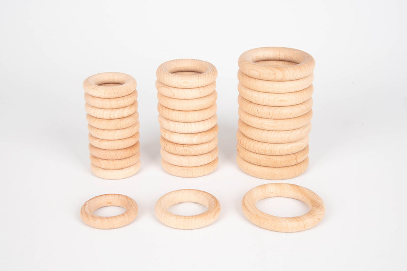 Natural Wooden Rings 70Mm