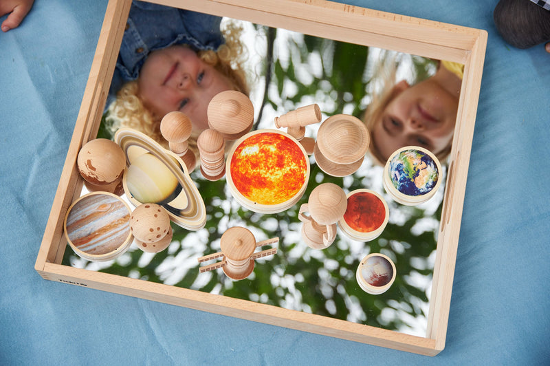 Wooden Mirror Tray