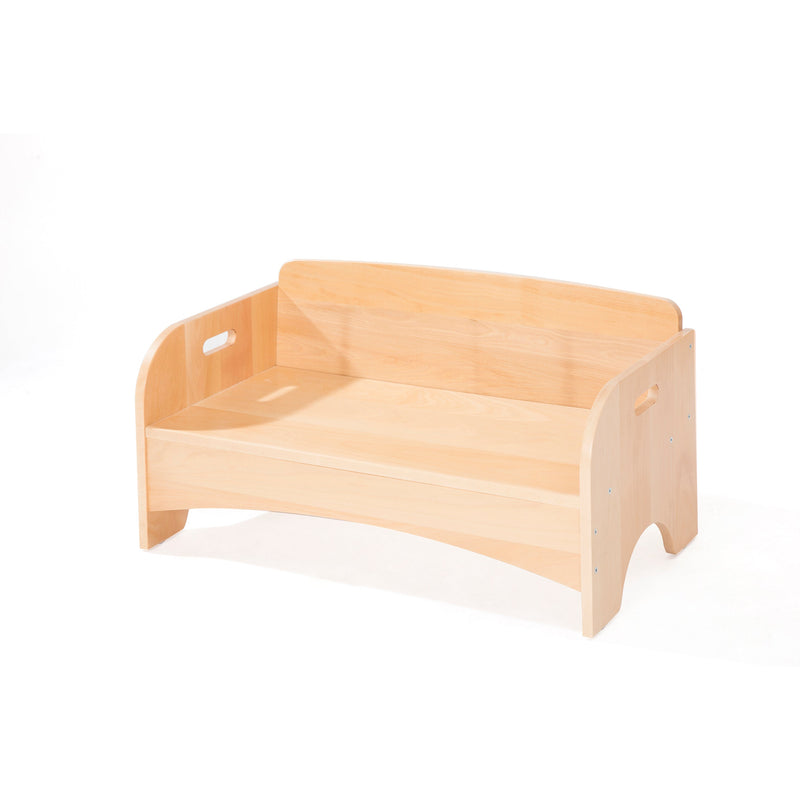 Wooden Reading Sofa with Cushion