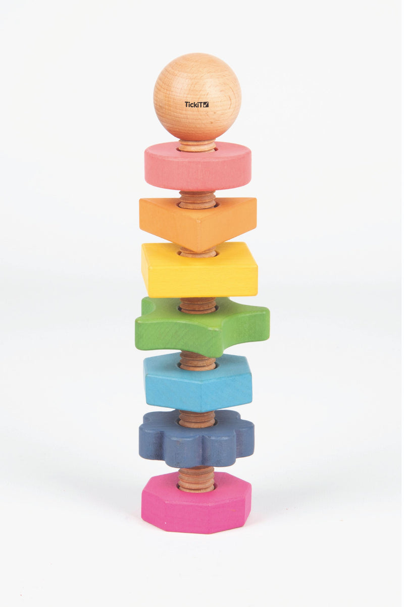 Rainbow Wooden Shape Twister