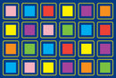KinderColour™ Squares Placement Carpet