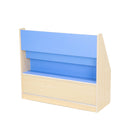 Pastel Book Storage Unit with Trays
