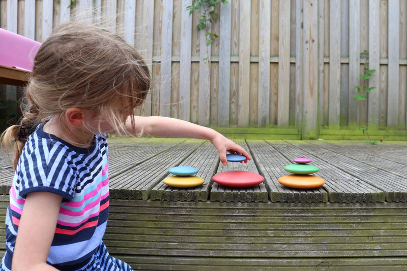 Rainbow Wooden Buttons