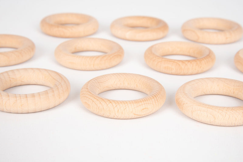 Natural Wooden Rings 56Mm