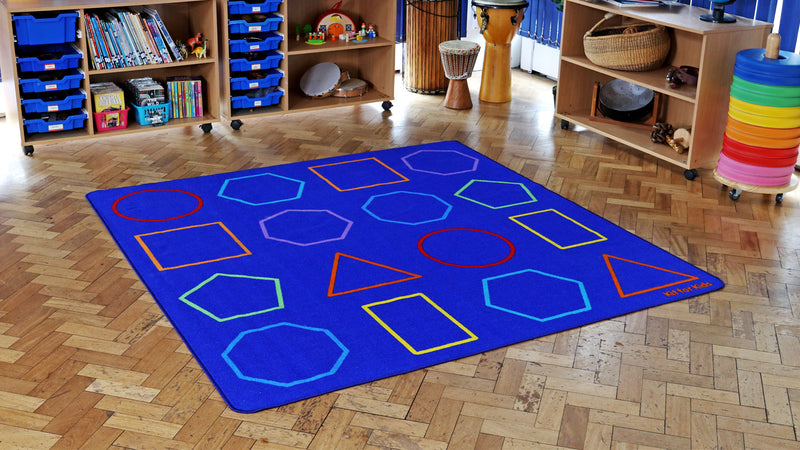 Essentials Rainbow Geometric Carpet