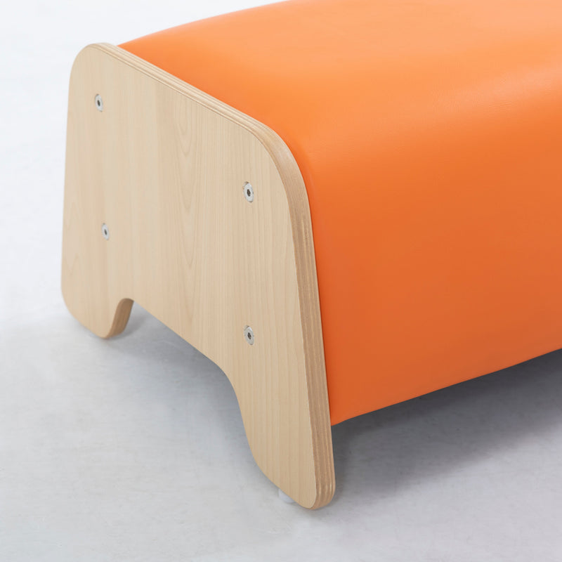 Coloured Cushioned Bench