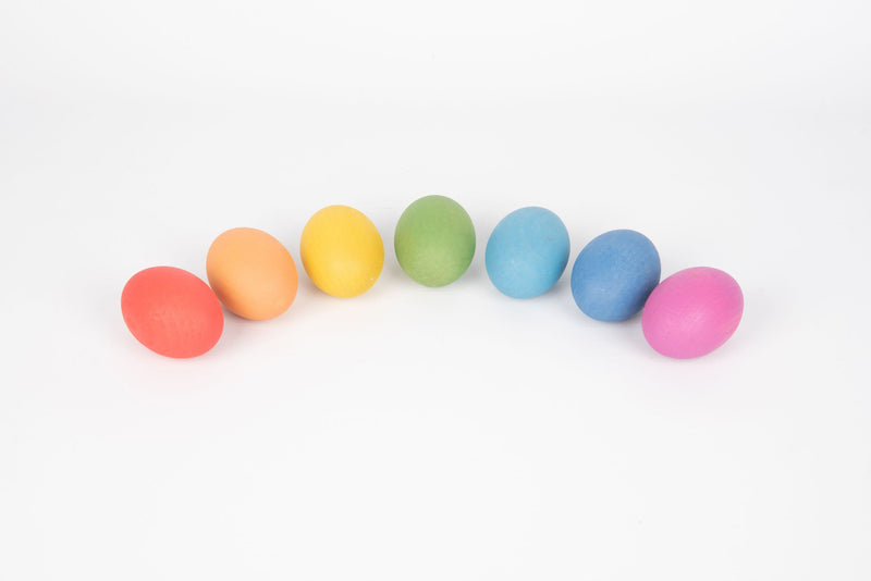 Rainbow Wooden Eggs