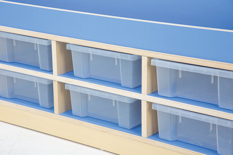 Pastel Book Storage Unit with Trays