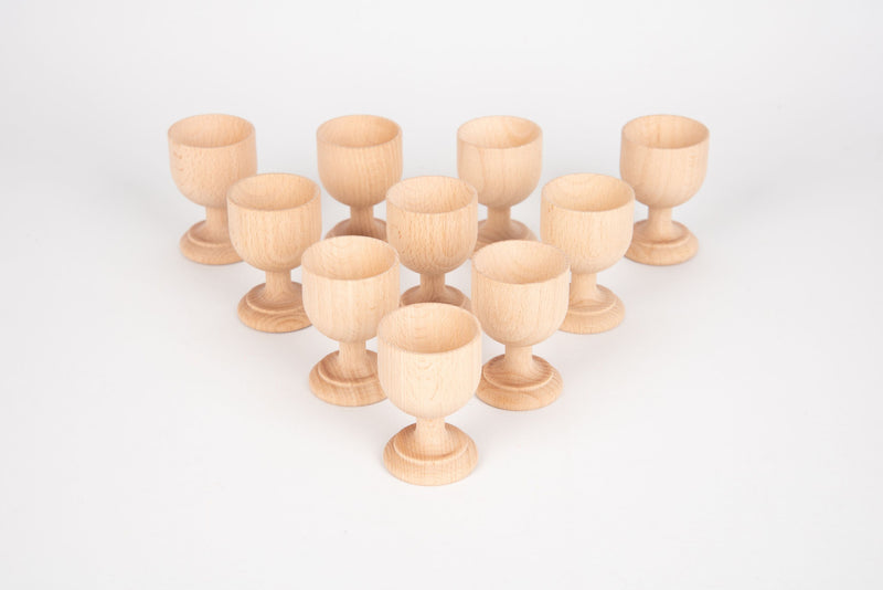 Natural Wooden Egg Cups