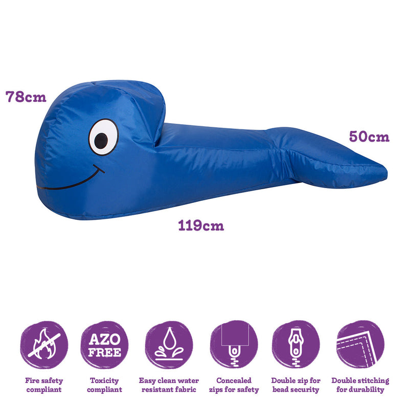 Sea Life Whale Bean Bag