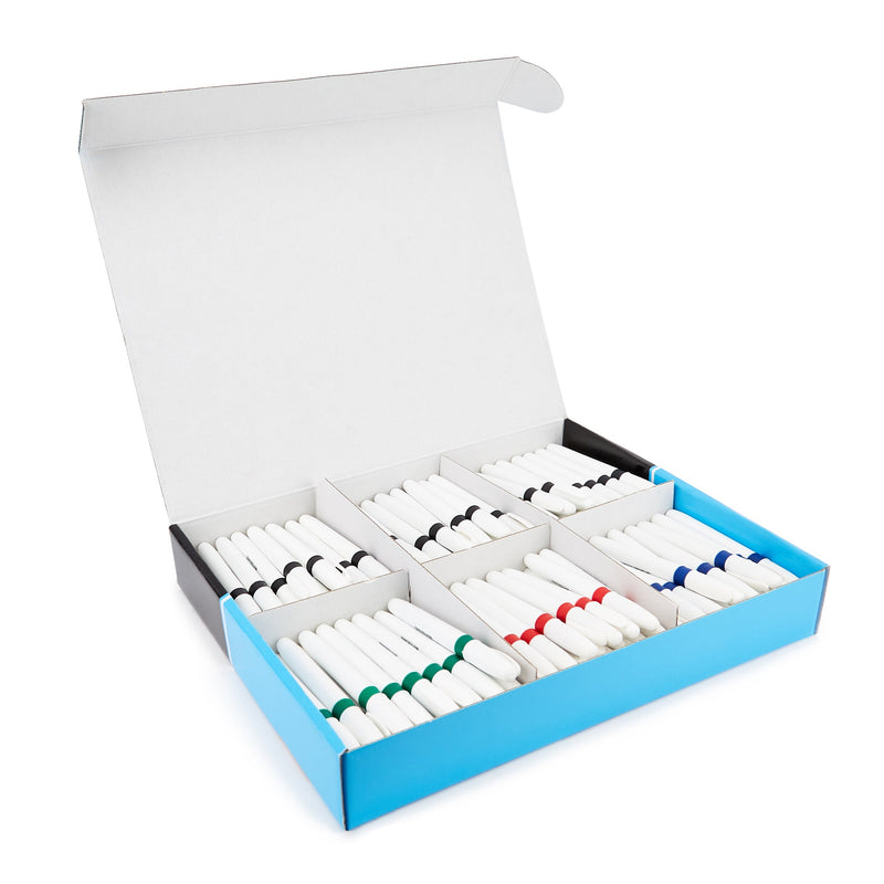 DRYWIPE MARKERS, Fine Tip Assorted, Assorted, Pack of 144