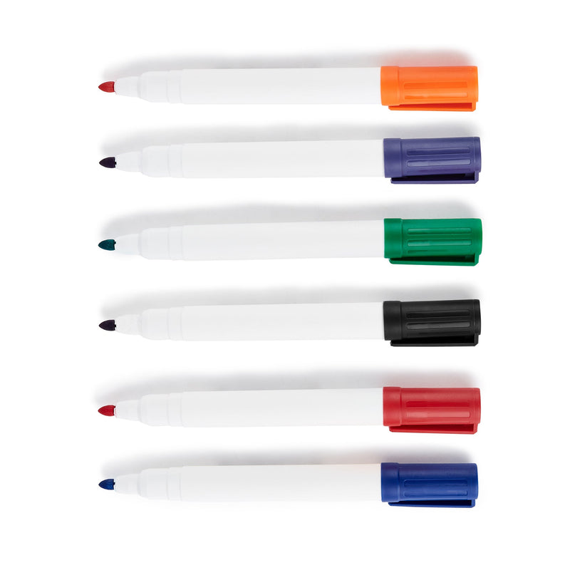 DRYWIPE MARKERS, Medium Chisel Tip, Assorted, Pack of 48