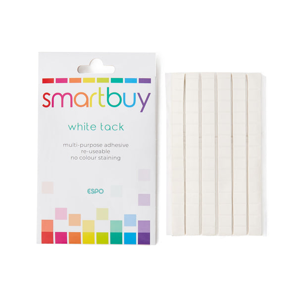 Smartbuy, WHITE TACK, Pack of 10 x 70g