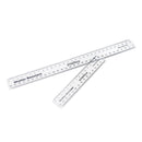RULER, PLASTIC, Smartbuy, 15cm Clear, Pack of 50