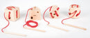 WOODEN LACING SHAPES, Age 3+, Set of 4