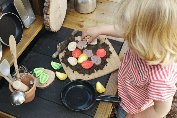 SENSORY PLAY STONES, Pizza Toppings, Age 2+, Set