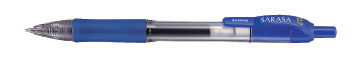 GEL INK PENS, ZEBRA Sarasa Retractable, Blue, Pack of 12
