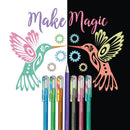 Ballpoint Pens, GEL INK PENS, Pentel Dual Glitter Metallics, Mellow Colours, Pack of 8