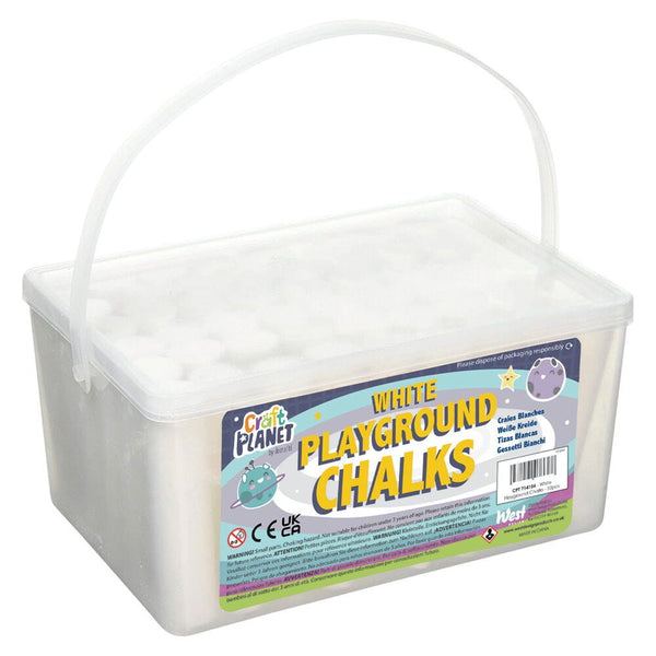 CHALK, Giant Playground, White, Pack of 52