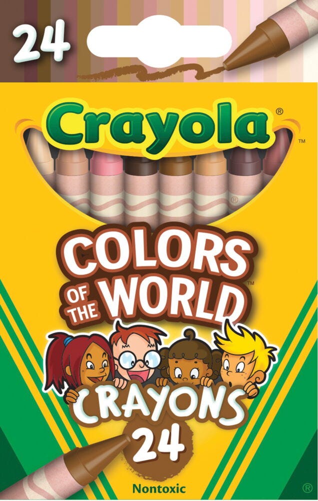 WAX CRAYONS, Multicultural, Age 3+, Pack of 24