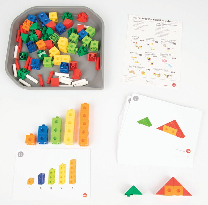 FUNPLAY MATHS SETS, Construction Cubes, Set