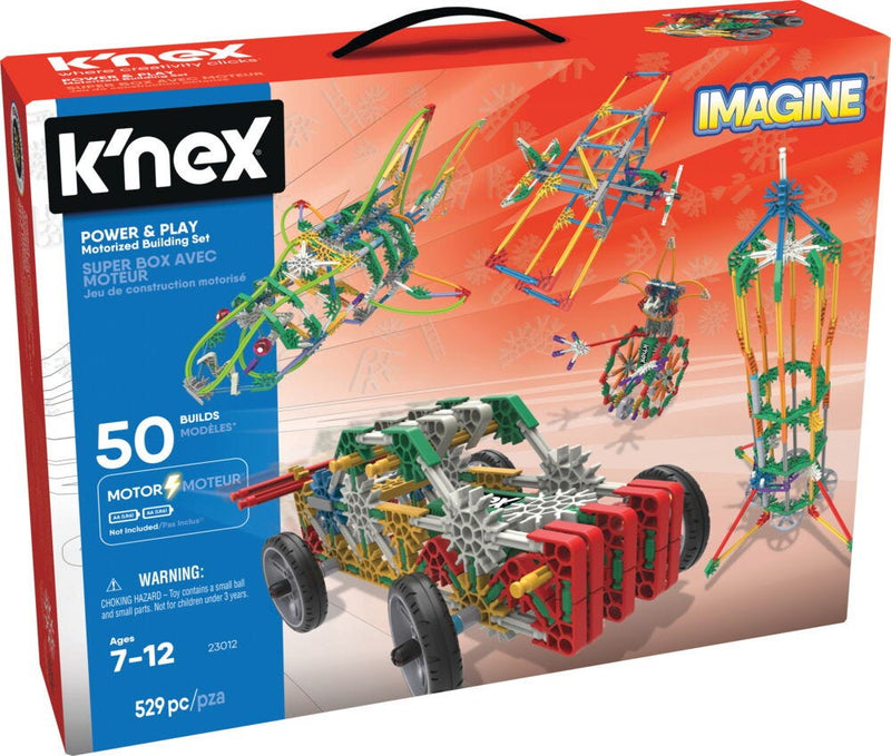 K'NEX RENEWABLE ENERGY, Power & Play Motorised Building Set, Age 7+, Set